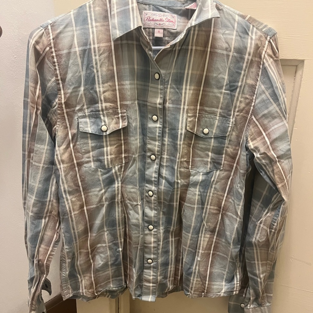 Panhandle Slim Plaid Snap Up Shirt